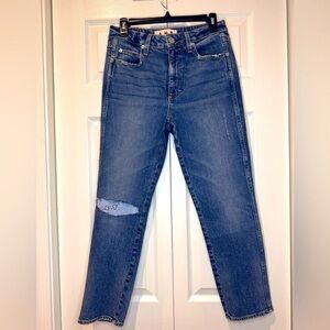 AMO Chelsea Crop Jeans – Deep Breath Wash Women's Jeans. Size 27